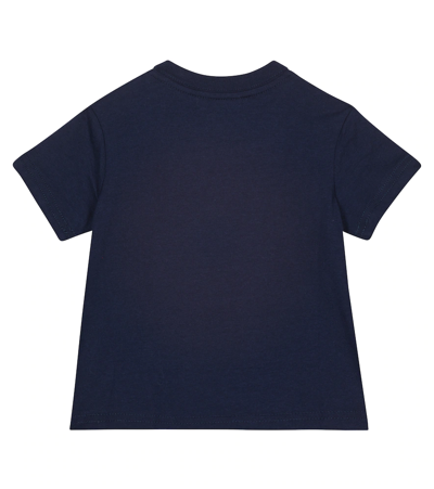 Shop Polo Ralph Lauren Baby Logo Cotton Jersey T-shirt In Cruise Navy