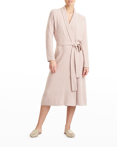 Shop Natori Serenity Heathered-knit Robe In Rbd