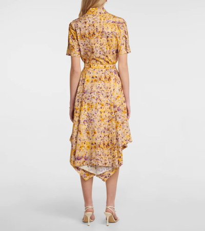 Altuzarra Sousanna Printed Handkerchief Midi Skirt In Jarcaranda Bundle
