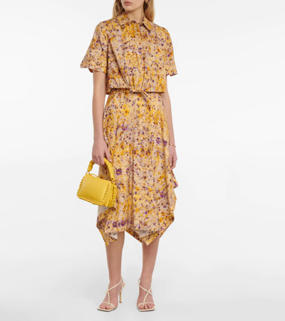 Altuzarra Ben Printed Poplin Drawstring Top In Jarcaranda Bundle