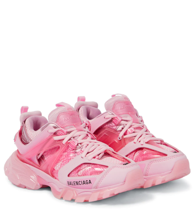 Balenciaga Track Clear Sole Sneakers In Pink | ModeSens