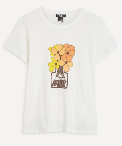 PAIGE PAIGE WOMEN'S ELLISON FLOWER VASE T-SHIRT 