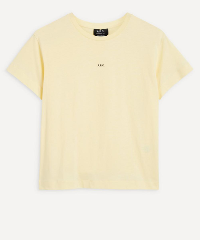 Shop Apc Jade T-shirt In Light Yellow