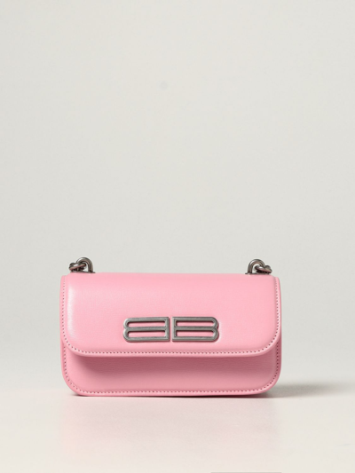 Shop Balenciaga Gossip Xs  Leather Bag In Pink