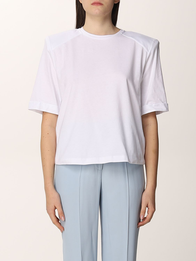 Shop Federica Tosi Cotton T-shirt In White