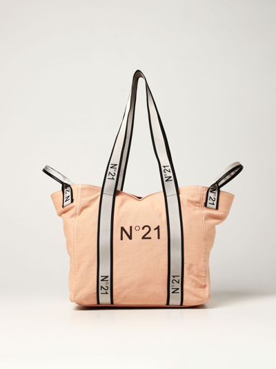 Shop N°21 N ° 21 Tote Bag With Logo In Nude