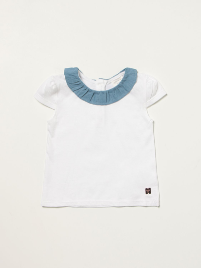 Shop Carrèment Beau Sweater With Ruffled Collar In White