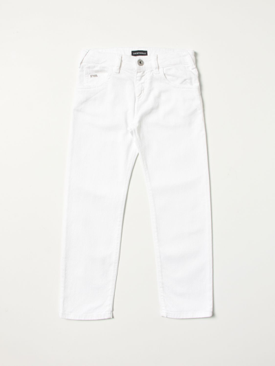Shop Emporio Armani 5-pocket Jeans In White