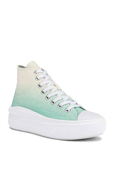 Shop Converse Chuck Taylor All Star Move Ombre Platform Sneaker In Teal