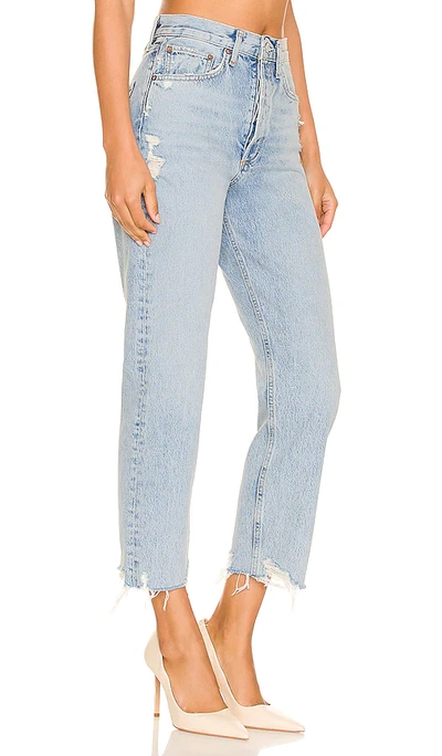 Agolde 90s Crop Loose- Straight Jeans In Blue