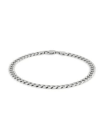 Shop Saks Fifth Avenue Made In Italy Men's Sterling Silver Curb Chain Bracelet