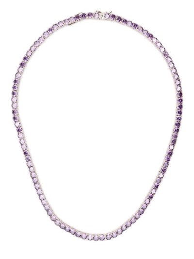 Shop Mounser Laguna Crystal Necklace In Silber
