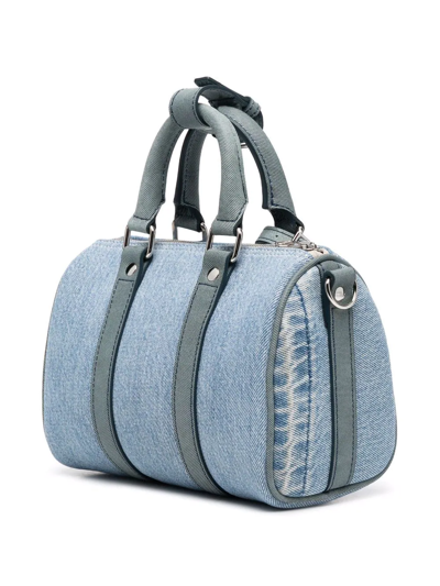 Nano Denim Overnight Bag In Blau