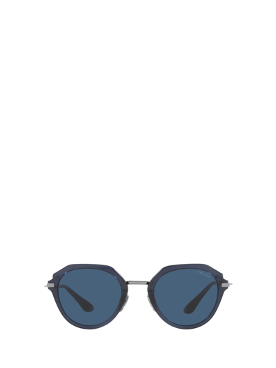 Shop Prada Eyewear Sunglasses In Blue Crystal