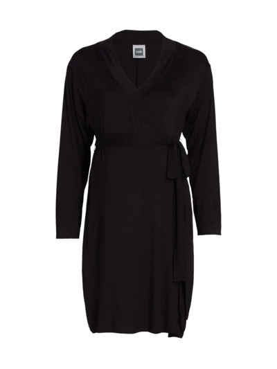 Nom Maternity Second Skin Maternity Robe In Black