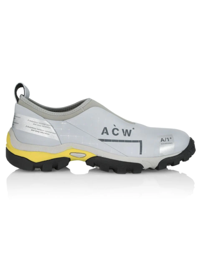 Shop A-cold-wall* Nc.1 Dirt Moc Leather Sneakers In Grey