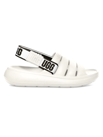 Shop Ugg Men's Sport Yeah Molded Eva Sandals In White