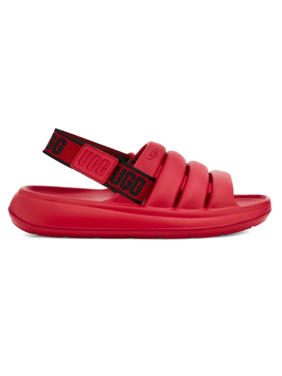 Shop Ugg Men's Sport Yeah Molded Eva Sandals In Samba Red