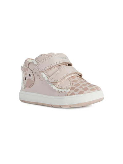 Shop Geox Baby Girl's Sneaker Booties In Light Rose