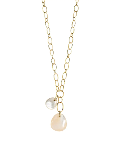Shop Ippolita Women's Rock Candy Double Pebble 18k Green Gold & Mother-of-pearl Necklace