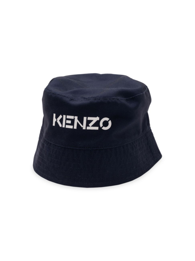Shop Kenzo Little Boy's & Boy's Reversible Bucket Hat In Navy