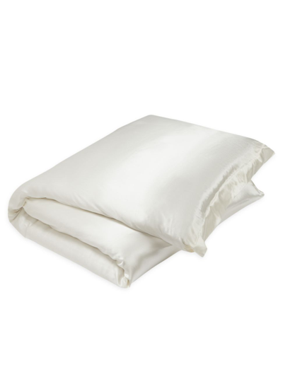 Shop Gingerlily Signature Silk Duvet Cover In Ivory
