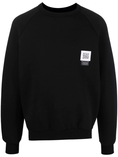 Shop Fumito Ganryu Side-zips Cotton-blend Sweatshirt In Black