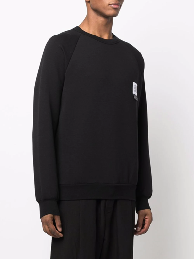 Shop Fumito Ganryu Side-zips Cotton-blend Sweatshirt In Black