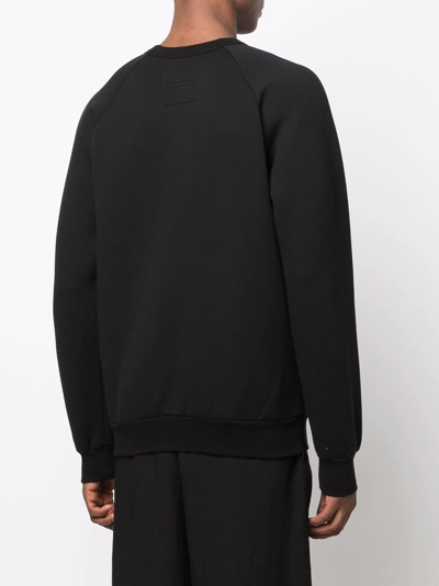 Shop Fumito Ganryu Side-zips Cotton-blend Sweatshirt In Black