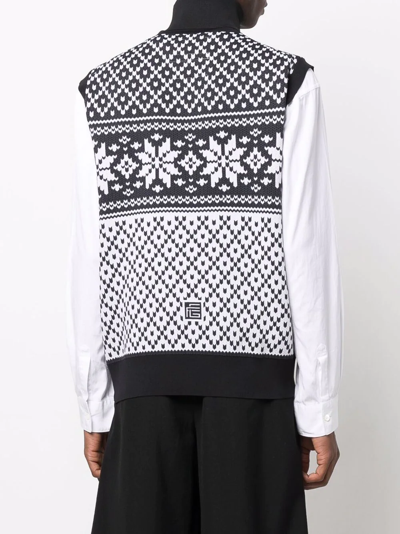 Fumito Ganryu Roll-neck Sleeveless Jumper In Weiss