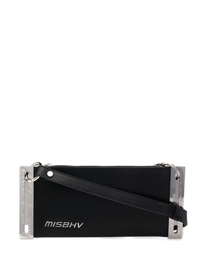 Misbhv Trinity Leather Shoulder Bag In Black