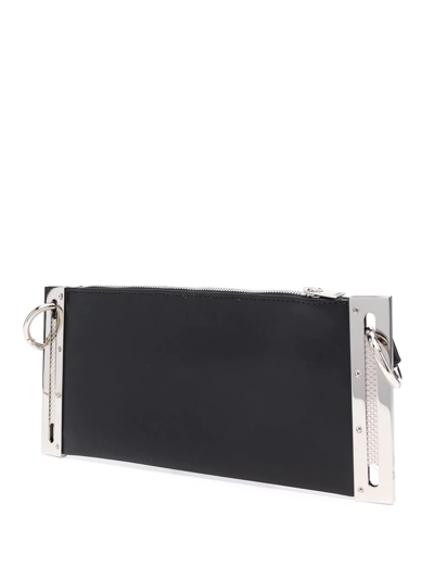 Misbhv Trinity Leather Shoulder Bag In Black