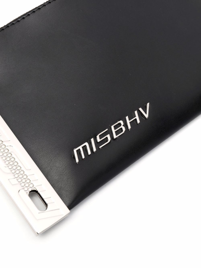 Misbhv Trinity Leather Shoulder Bag In Black