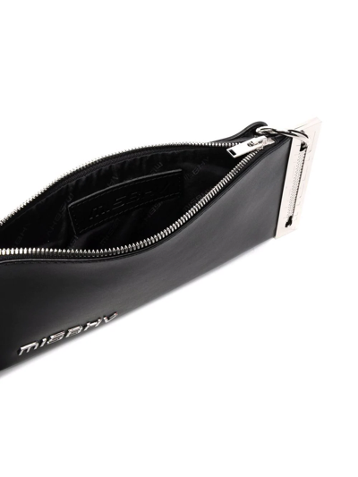 Misbhv Trinity Leather Shoulder Bag In Black