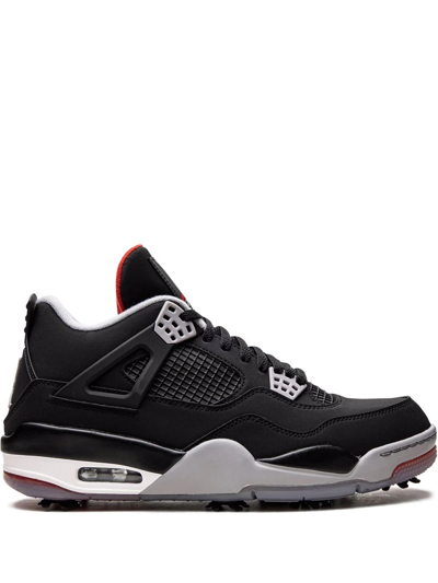 Shop Jordan Air  4 Golf "bred" Sneakers In Black