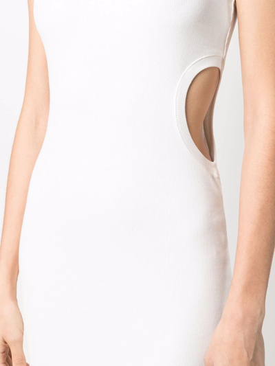 Shop Off-white Meteor Sleeveless Dress In Weiss