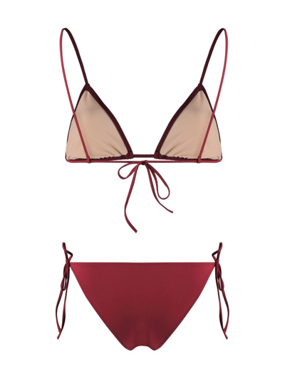 Lido Tie-fastening Bikini Bottoms In Rot