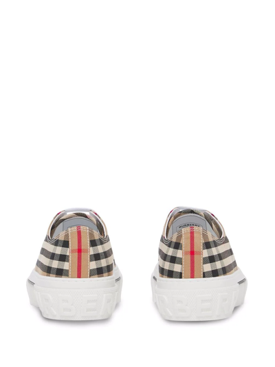 BURBERRY VINTAGE CHECK COTTON SNEAKERS 