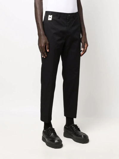 Shop Craig Green Mid-rise Cropped Trousers In Schwarz