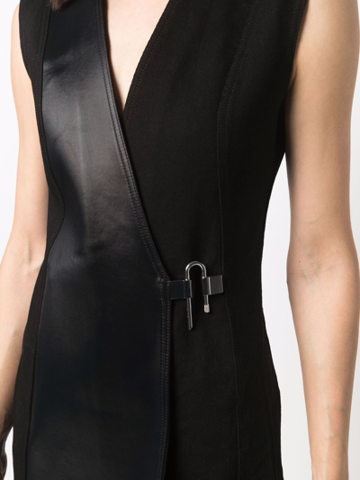 Shop Givenchy Clip-detail Minidress In Schwarz