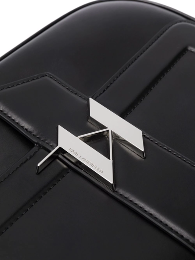 Shop Karl Lagerfeld K/saddle Crossbody Bag In Black