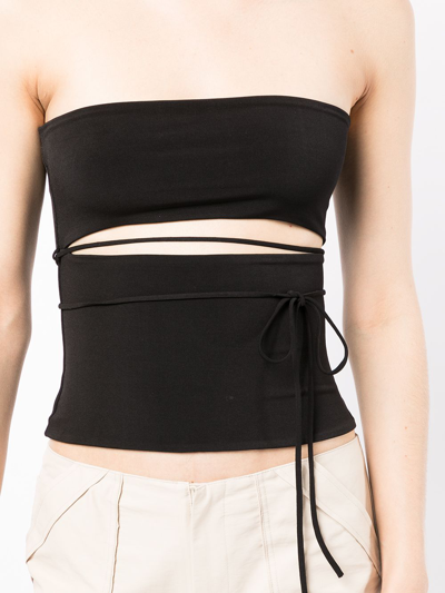 Shop Aya Muse Volterra Tube Top In Black