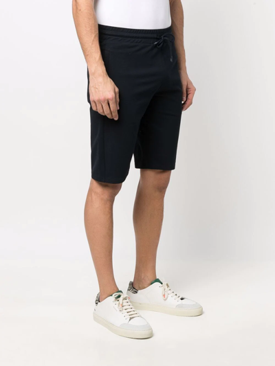 Paul & Shark Logo Bermuda Shorts In Blue