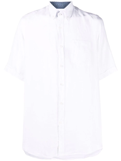 Shop Paul & Shark Short Sleeve Shirt In White