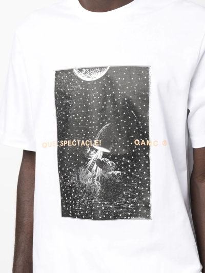 Shop Oamc Orbital Print T-shirt In White