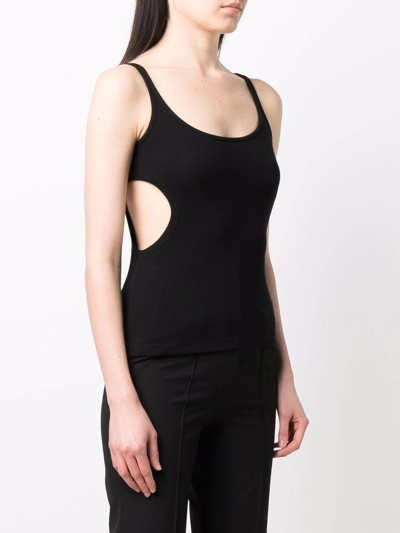 Shop Off-white Meteor Sleeveless Top In Black
