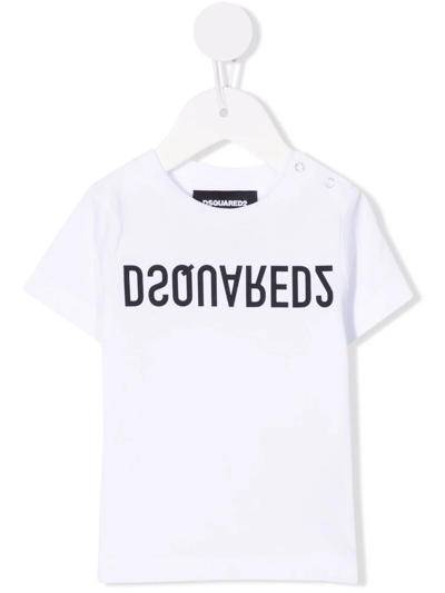 Shop Dsquared2 Logo-print T-shirt In White