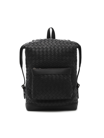 Shop Bottega Veneta Intrecciato Backpack In Black