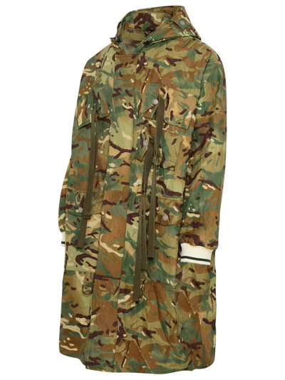 Shop Dolce & Gabbana Green Nylon Camouflage Jacket