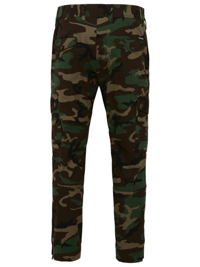 Shop Dolce & Gabbana Camouflage Cotton Pants In Green
